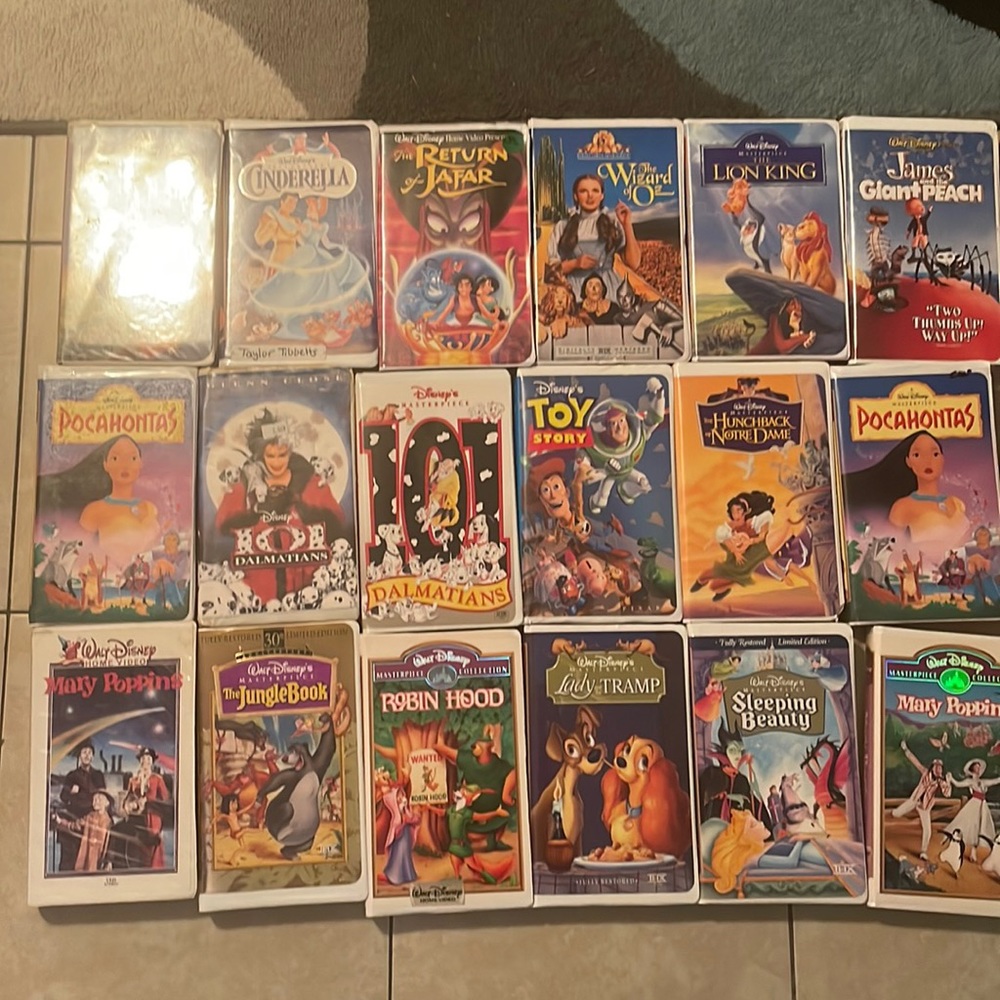 Disney vhs tapes